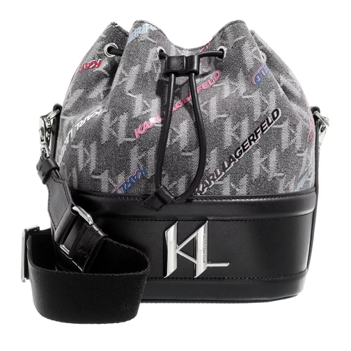 Karl Lagerfeld K/Saddle Sp Denim Print Bucket Multi Bucket Bag