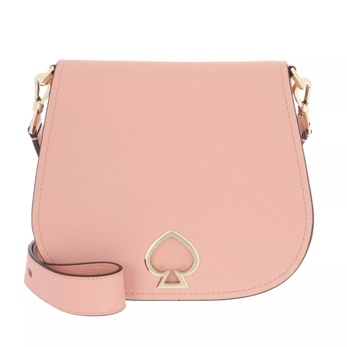 Kate Spade New York Suzy Large Saddle Bag Cosmetic Pink Crossbody Bag