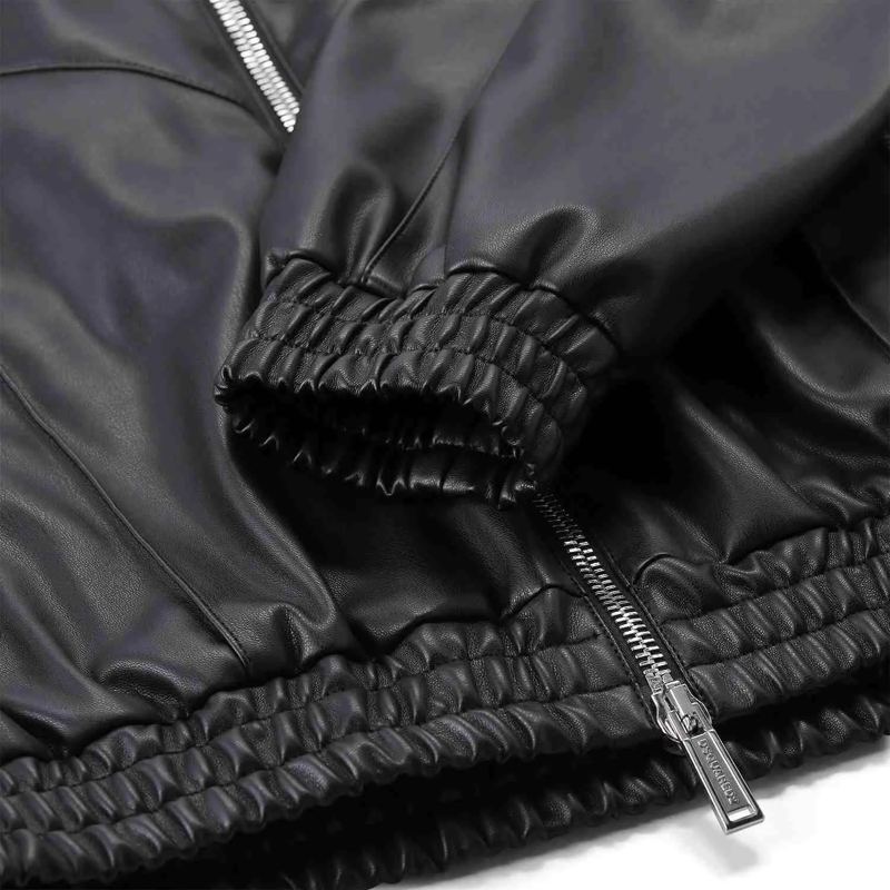 Dsquared2 Veste de transition Jacke aus Kunstleder schwarz(Image 6)