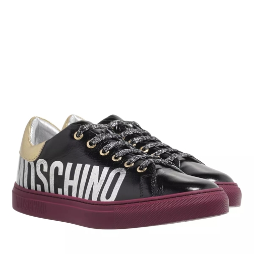 Moschino Sneakerd.Serena25 Mix Nero+Oro+Arg scarpa da ginnastica bassa