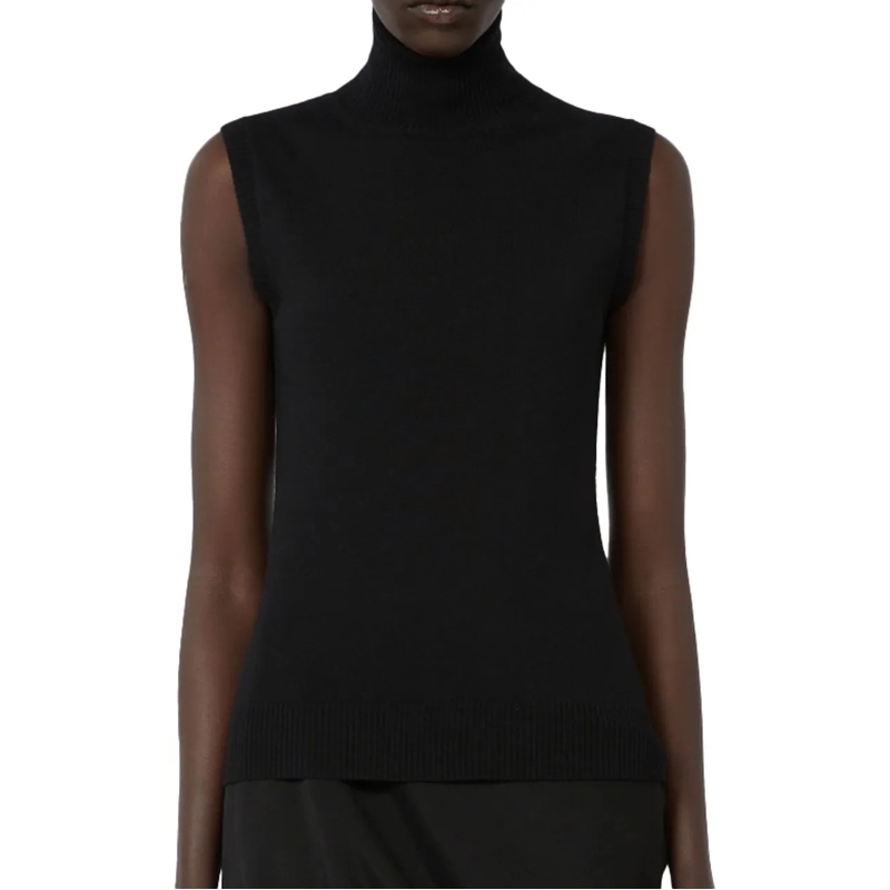 Sportmax T-Shirt Top Black schwarz