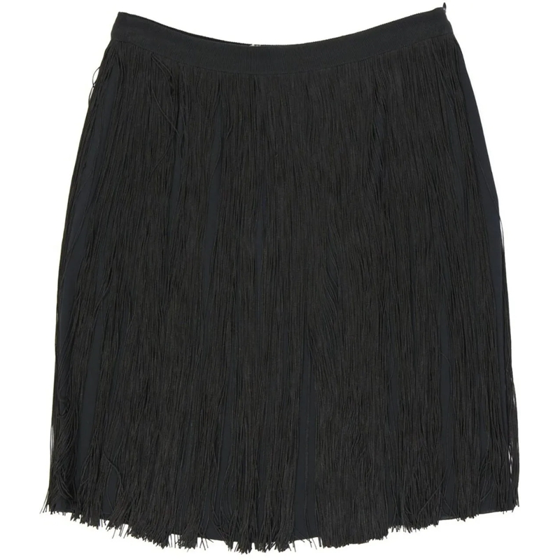 Alberta Ferretti Jupe midi Silk Blend Skirt Black