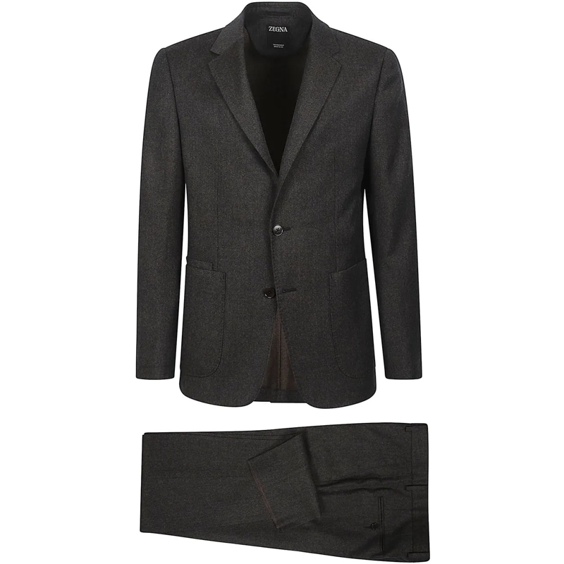 Zegna  Suit Brown braun