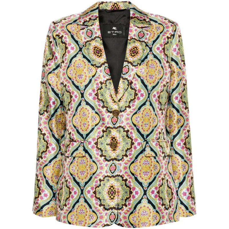 Etro Blazer jacket yellow gelb
