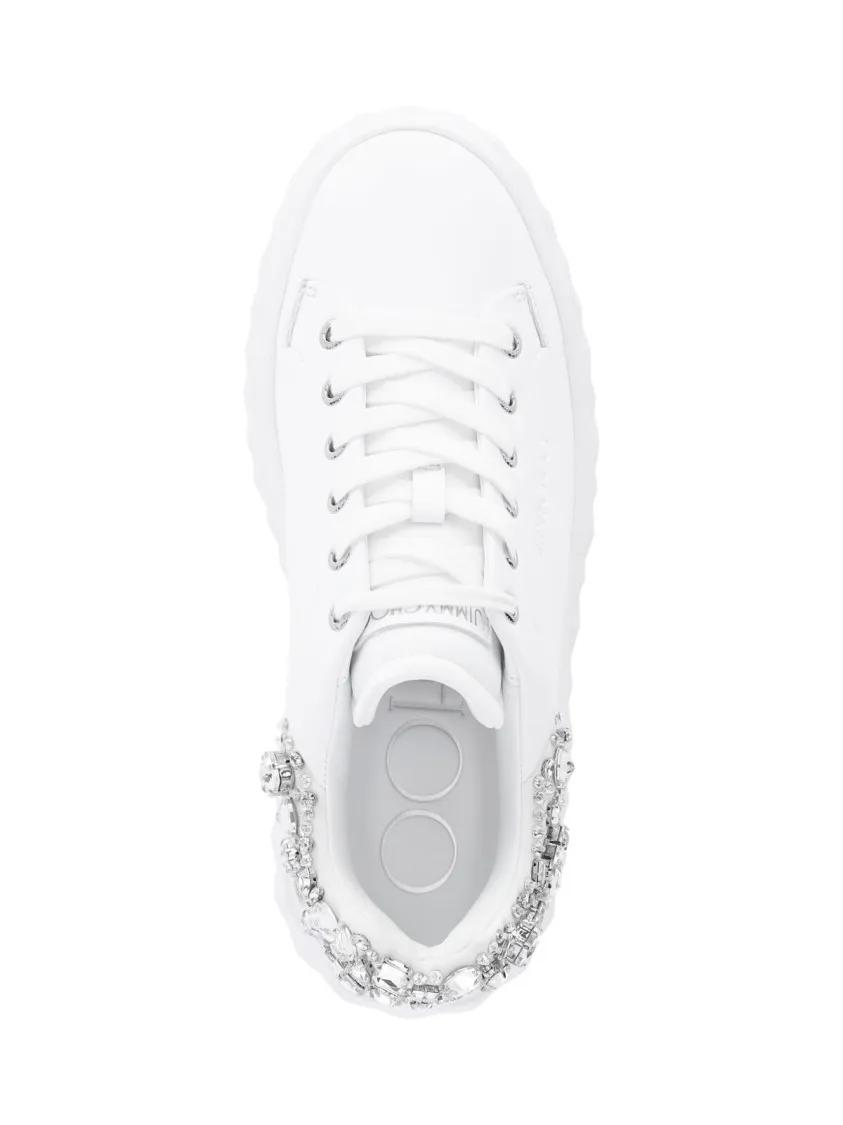 Thumbnail - Jimmy Choo Low-Top Sneaker - "Diamond Maxi/F Ii" Sneakers – White - Gr. 40 (EU) - in Weiß - für Damen
