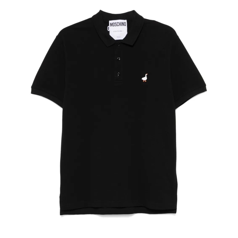 Moschino Polohemd Black Polo Shirt Black