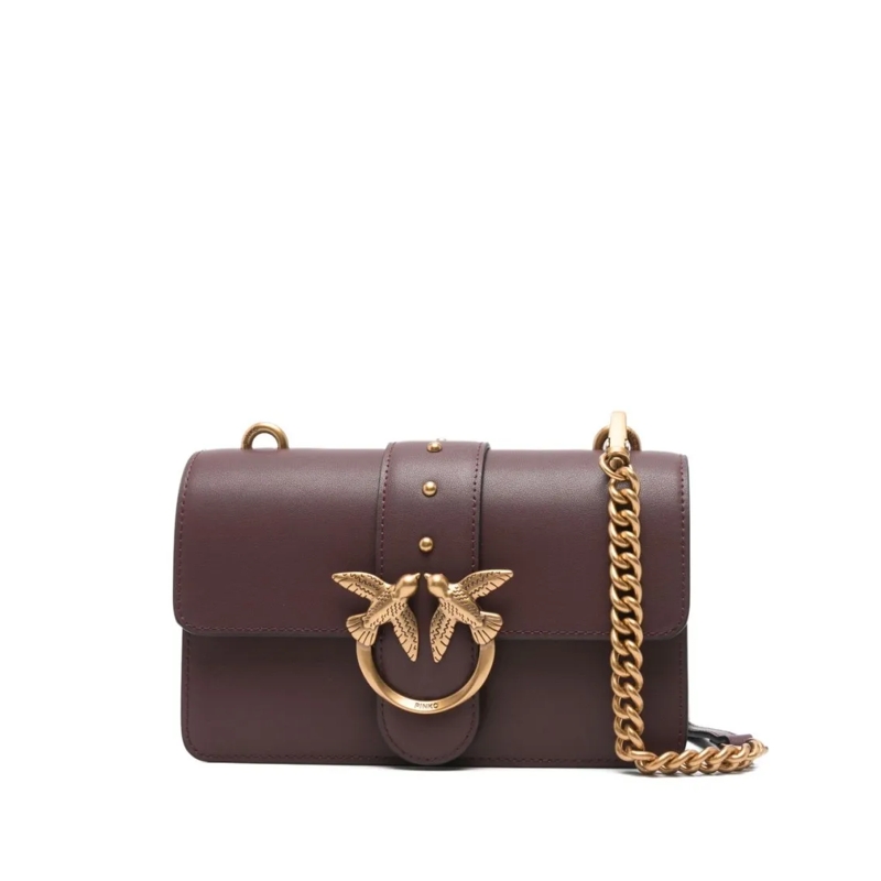 Pinko Schultertasche Love One Mini St. Cl Ciocc. Amaro-Antique Gold