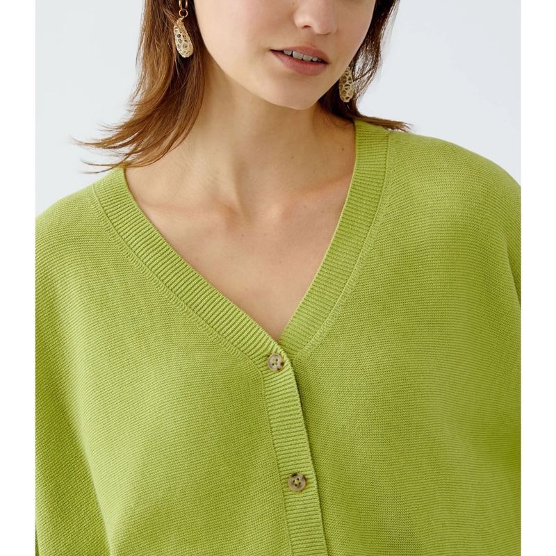Oui Strickjacke Strickjacke grün (Image 5)