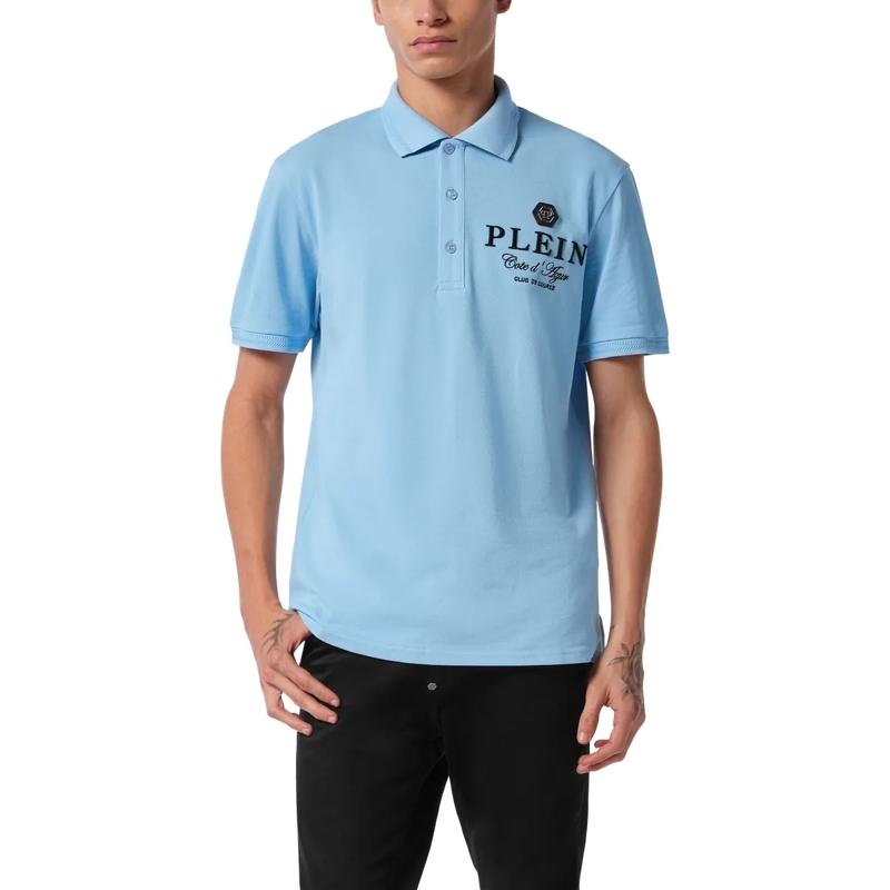 Philipp Plein Top Polohemd hell-blau(Image 3)