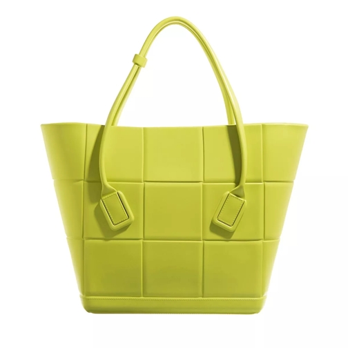Bottega Veneta Arco Tote Bag Kiwi Yellow Shoppingväska