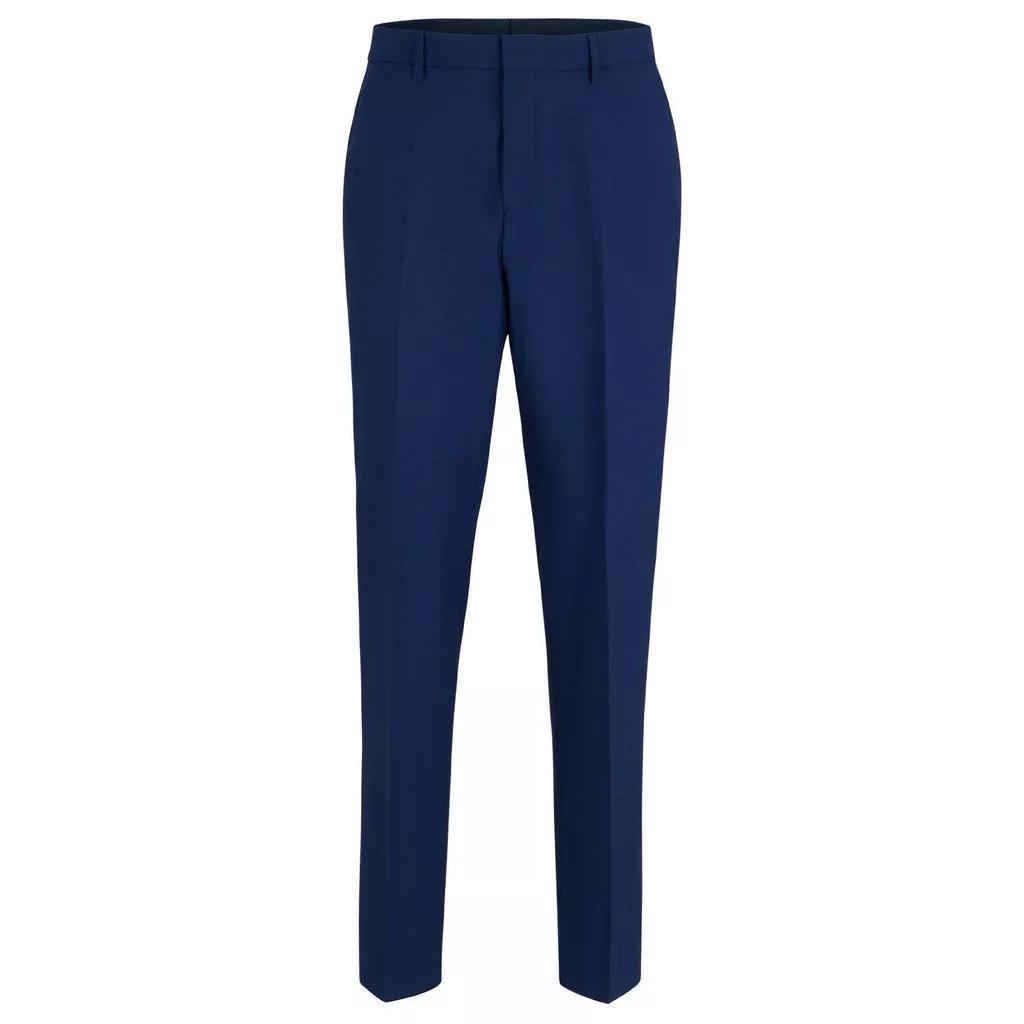 Boss - Slim-Fit Hose aus Schurwolle - Größe 26 - blau