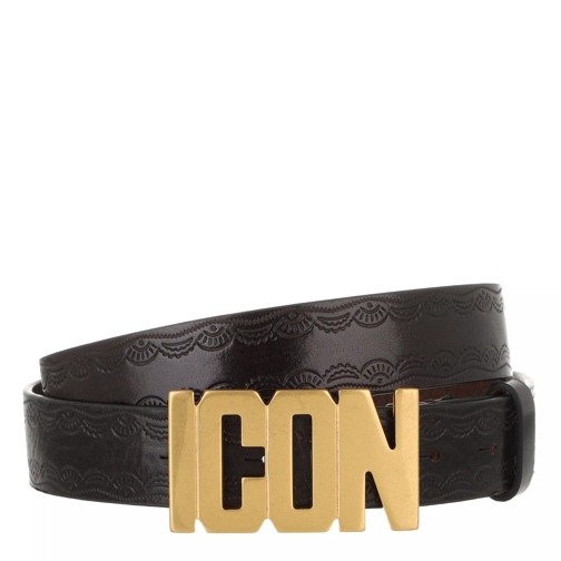 Dsquared2 Icon Belt Black Leather Belt