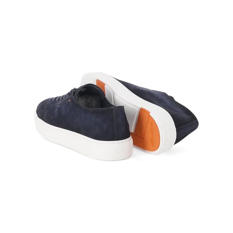 Santoni Chaussures à lacets Sneaker aus Leder braun(Image 11)