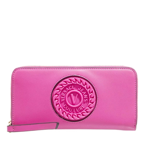 Versace Jeans Couture V Emblem Orchid Zip-Around Wallet