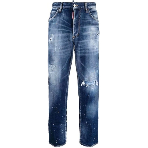 Dsquared2 Rechte Been Jeans Dsquared Boston Denim Jeans blau