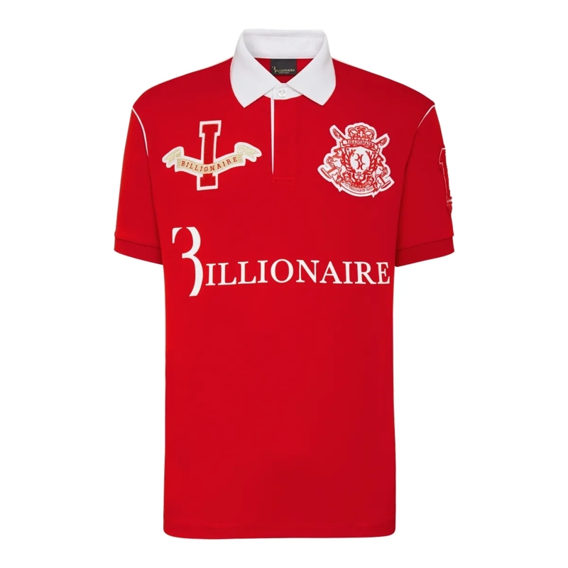 BILLIONAIRE Top Poloshirt rot
