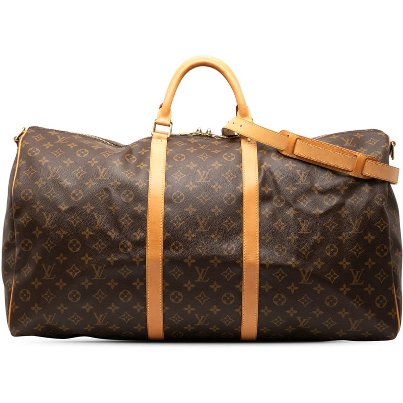 Louis Vuitton Weekender Monogram Keepall Bandouliere 60 braun