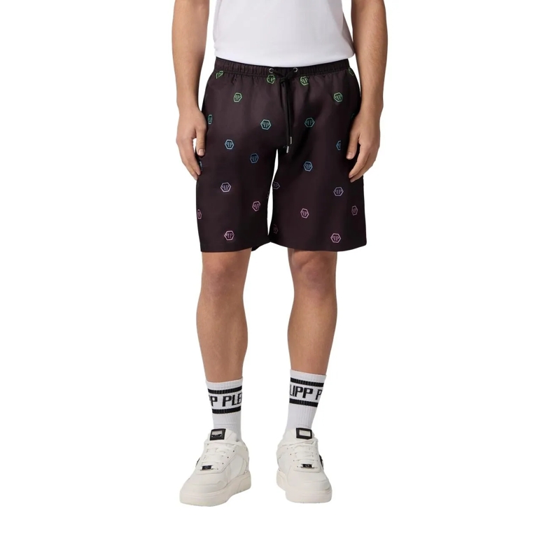 Philipp Plein Shorts Nylon Shorts Degrade Monogram schwarz(Image 2)