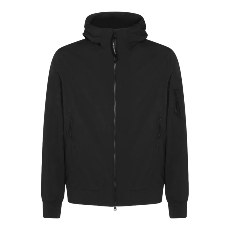 CP Company Parka Black Jacket With Hood Black