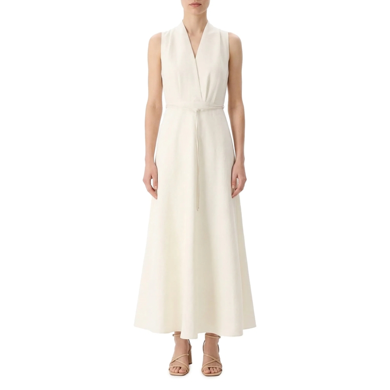 Luisa Cerano Maxikleid Tailiertes Midikleid weiß(Image 2)