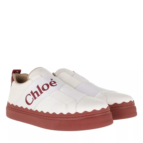 Chloé Sneaker With Strap Leather Dawn Red Slip-On Sneaker