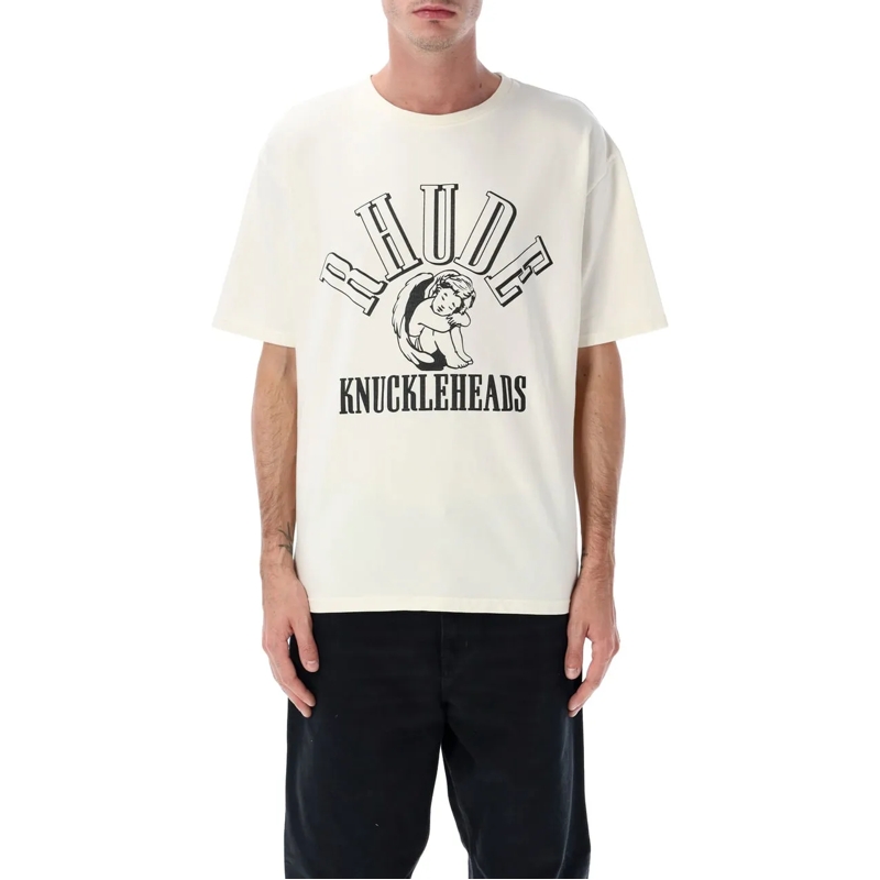 Rhude T-Shirt Knuckleheads Tee Vintage White weiß