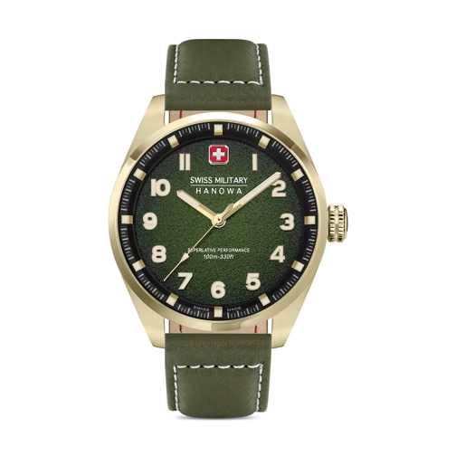 Swiss Military Hanowa Automatikuhr Quarzuhr Greyhound dunkel-grün