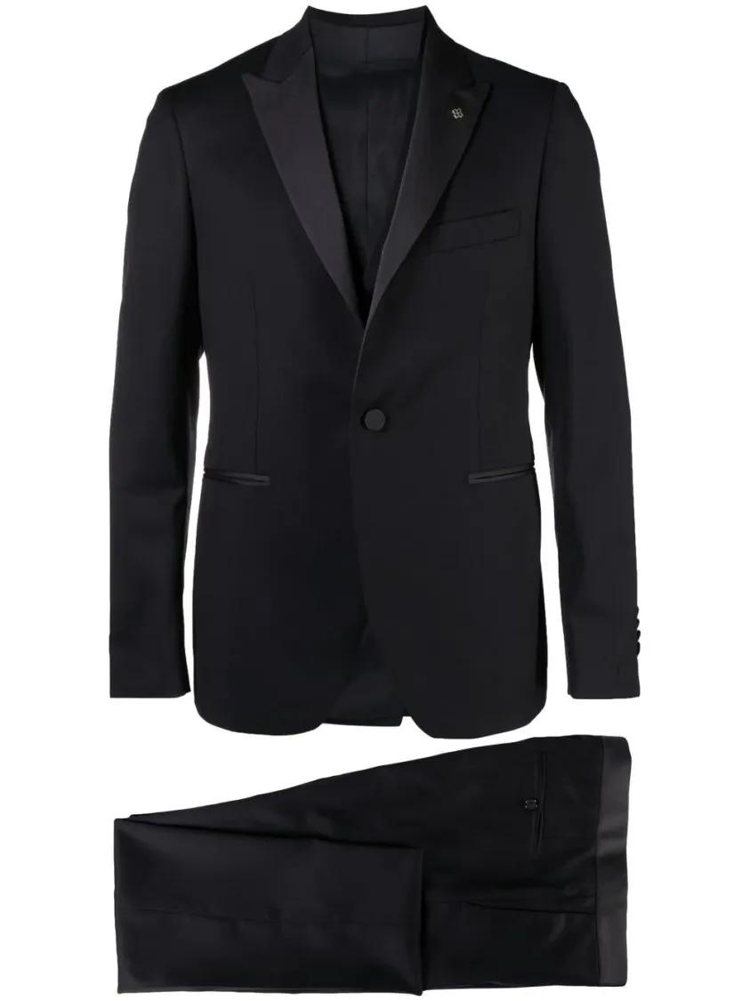 Thumbnail - Tagliatore - Tailored Black Suit - Größe 54 - schwarz