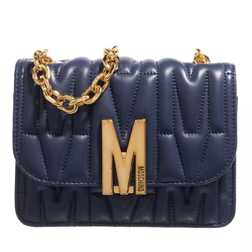 Moschino "M" Group Quilted Blue Crossbodytas