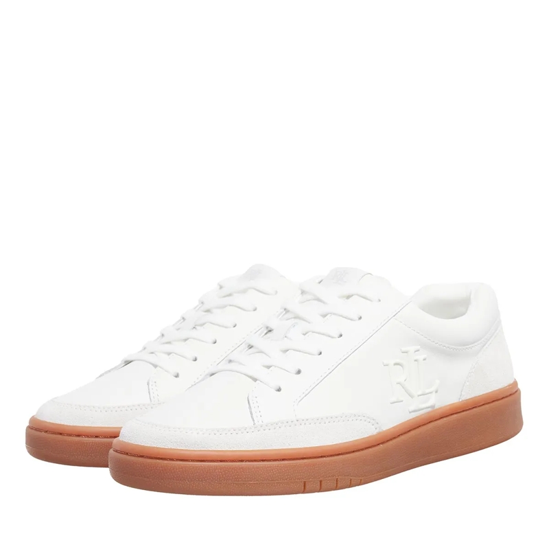 Lauren Ralph Lauren Low-Top-Sneaker Hailey 6-Sneakers-Low Top Lace Snow White/Pale Grey(Image 2)