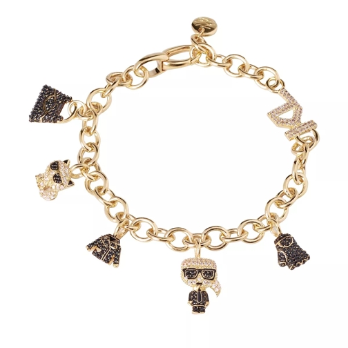 Karl Lagerfeld K/Ikonik Pave Charms Bracelet A780 Gold Armband