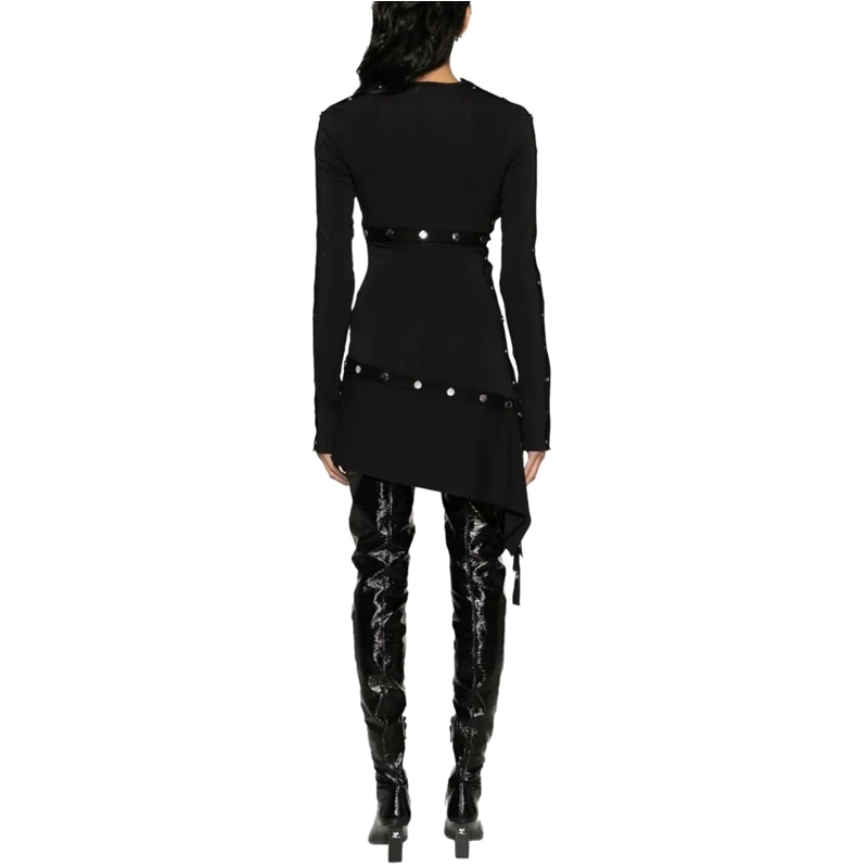 The Attico Midikleid mini dress black schwarz(Image 3)