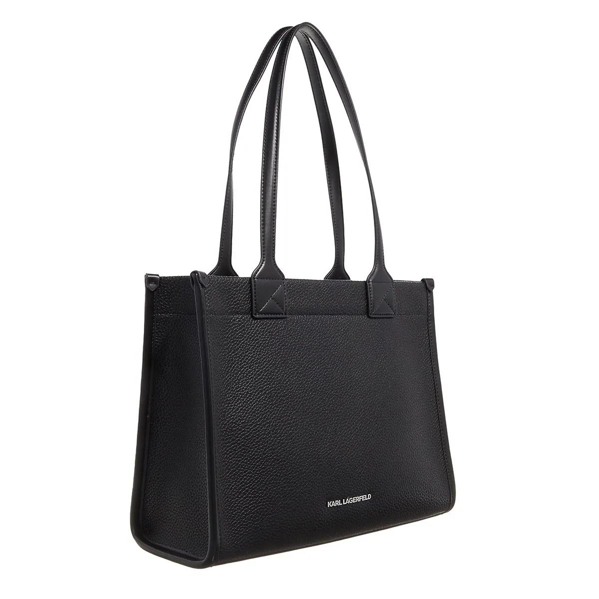 Karl Lagerfeld Shoppers & Totes K Skuare Md Tote Grainy in zwart