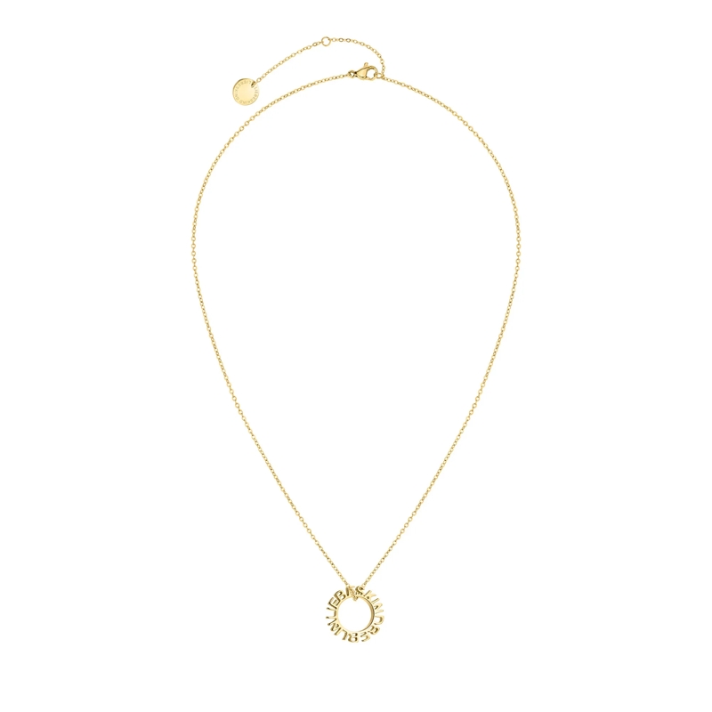 Liebeskind Berlin Mittellange Halskette Edelstahl 3D Lettering schwarz(Image 9)