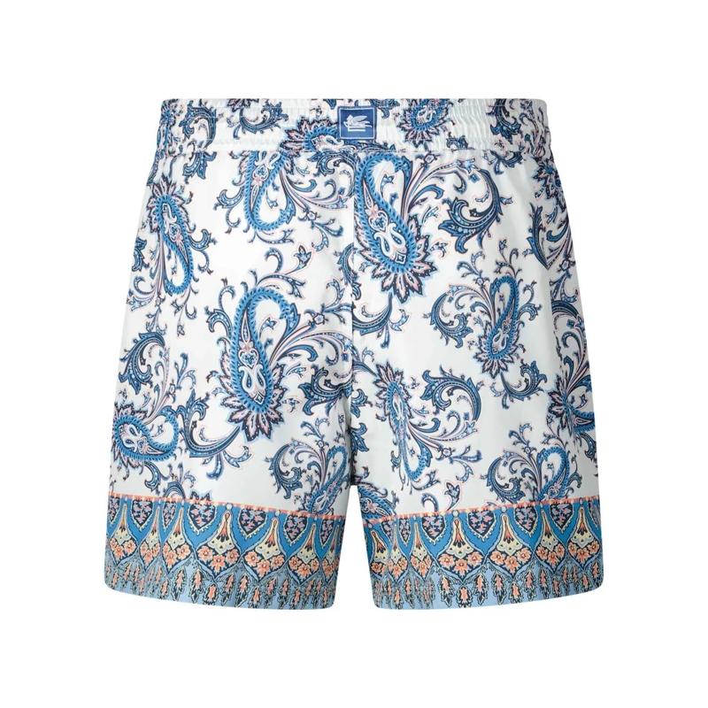 Etro Bermuda Badehose mit Paisley-Muster weiß(Image 2)