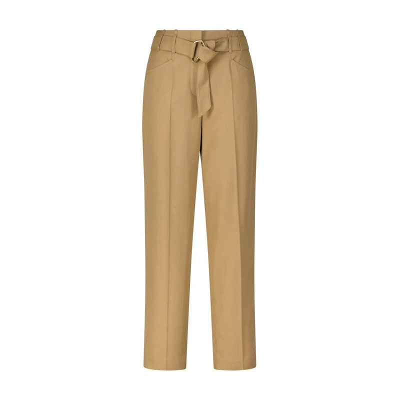 Luisa Cerano  Tapered-Fit Stoffhose Braun