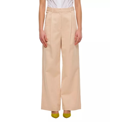 Loulou Studio Relaxed Cotton Linen Blend Pants Pink 