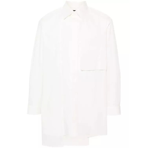 Y-3 White Layered Poplin Shirt White 