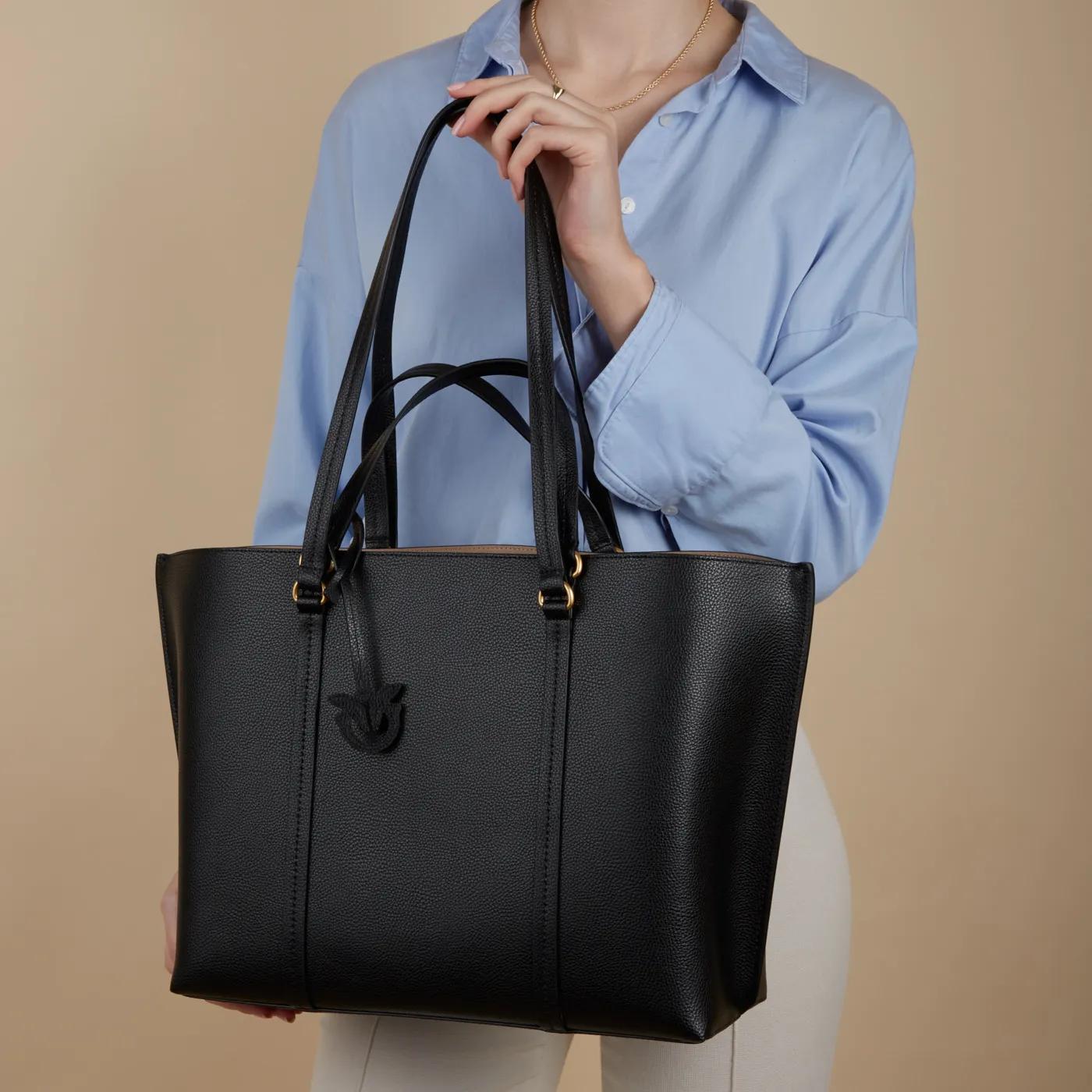pinko Shoppers Carrie Shopper Big in zwart