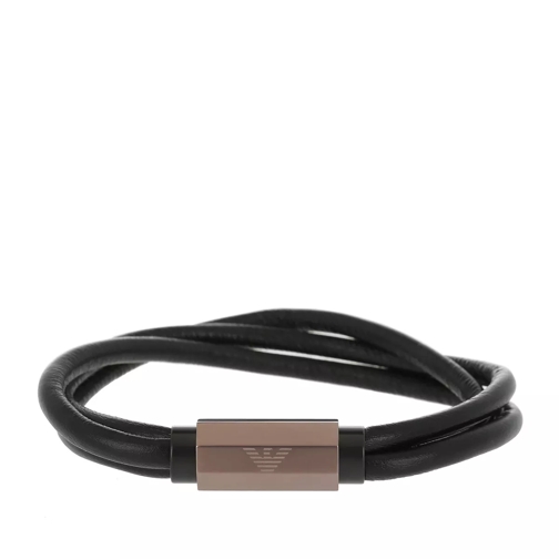 Emporio Armani EGS2434200 Threefold Leather Bracelet Brown/Black Armband