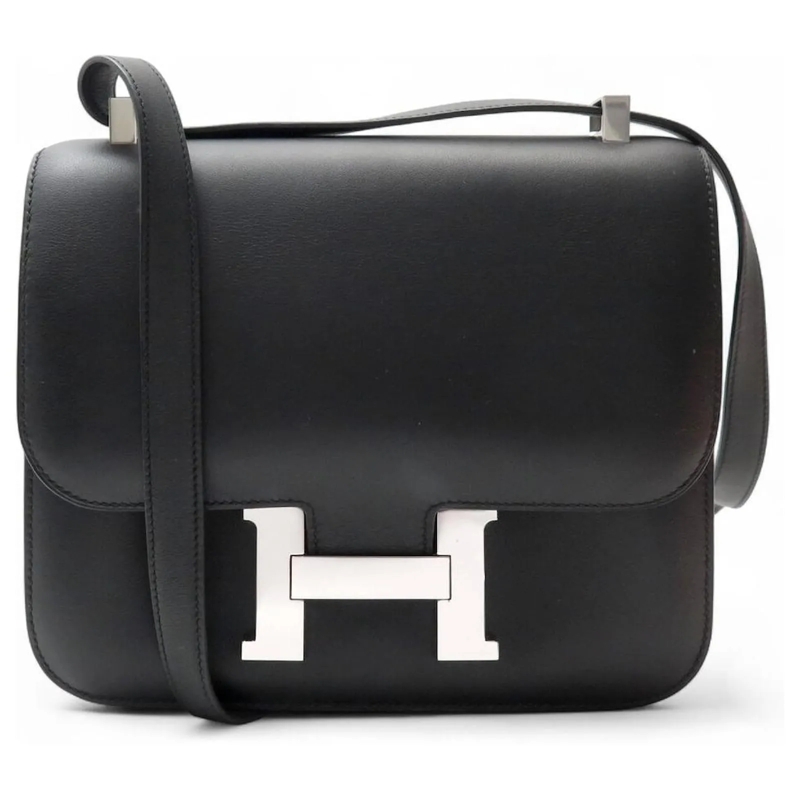 Hermès Crossbody Bag HERMES CONSTANCE 24 TASCHEN AUS SCHWARZEM SWIFT-LE schwarz