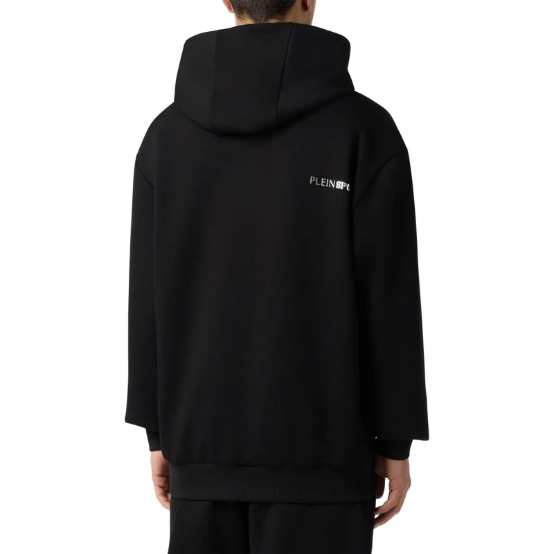 Plein Sport Sweatshirt Fleece Hoodie Chrome Scratch schwarz(Image 5)