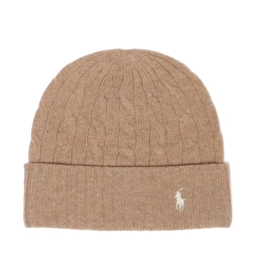Polo Ralph Lauren Classiccable Hat Cold Weather Beige Wollmütze