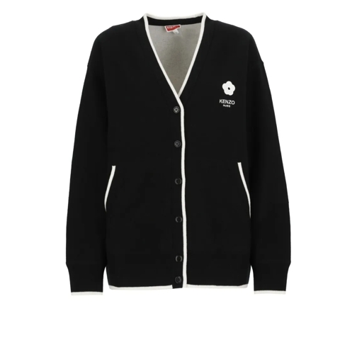 Kenzo Strickjacke Black Wool And Cotton Knitted Cardigan Black