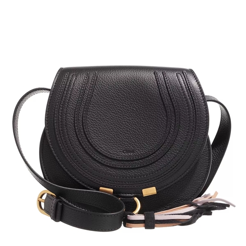 Chloé Marcie Shoulder Bag Black Saddle Bag