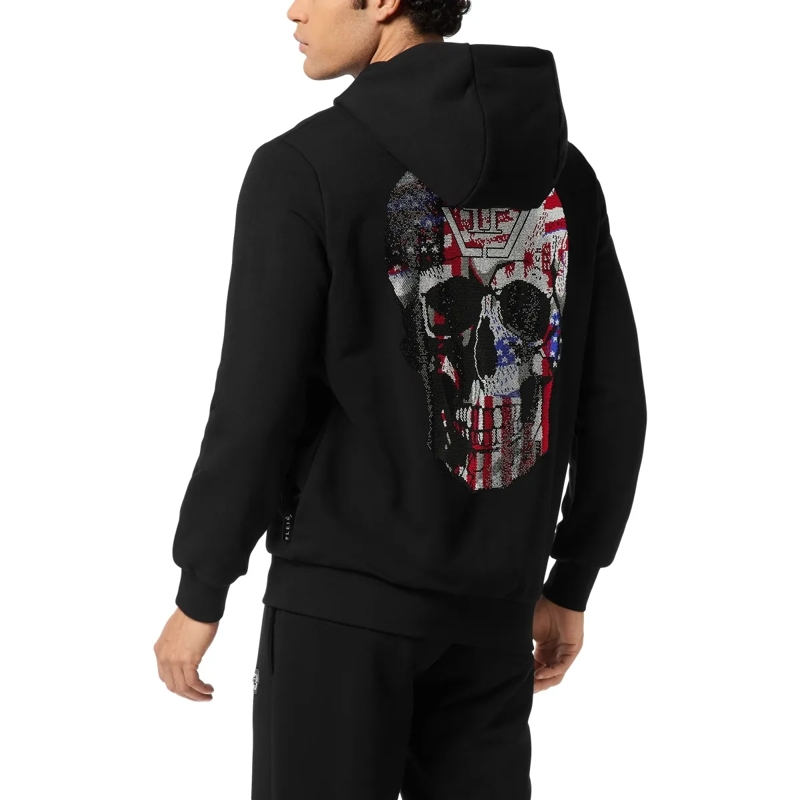Philipp Plein Top Hoodie Sweatjacket Skull schwarz(Image 2)