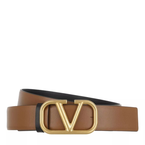 Valentino Garavani Reversible Belt Leather Brown/Black Ledergürtel
