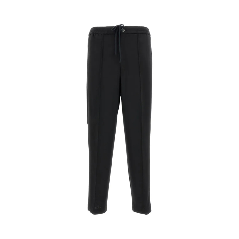 Barena Pantalon de jogging Four-Pocket Jogger Trousers With Elastic Drawstrin Black
