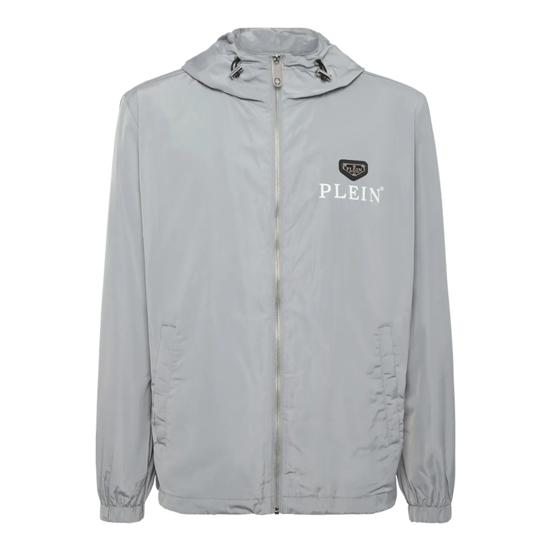 Philipp Plein Daunenjacke Windbreaker grau