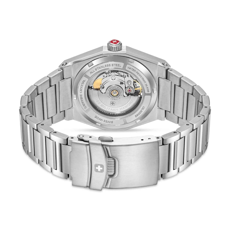 Swiss Military Hanowa Automatikuhr Automatikuhr Avalanche- 3 Zeiger Uhr- Wasserbes grün(Image 3)